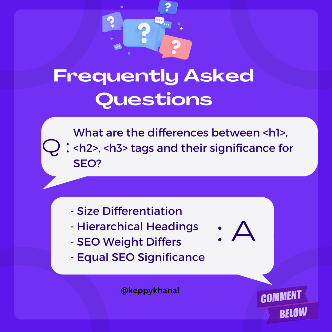 What are the Differences Between <h1>, <h2>, <h3> Tags and Their  Significance for SEO? | by Keppy Khanal | Medium
