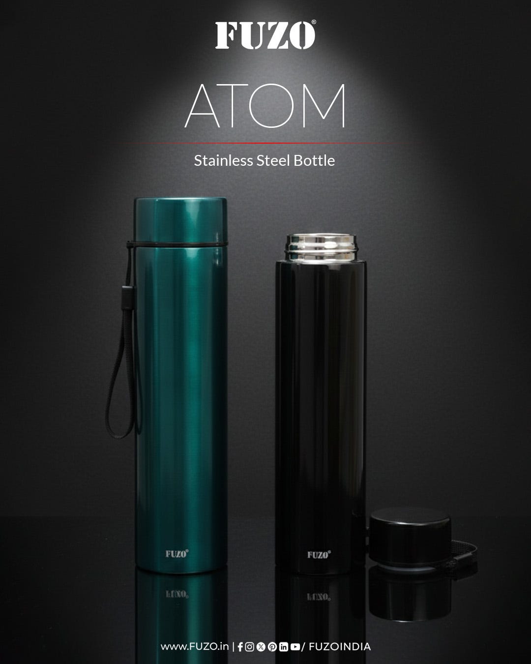 FUZO ATOM — Premium Stainless Steel Bottle for Everyday Performance