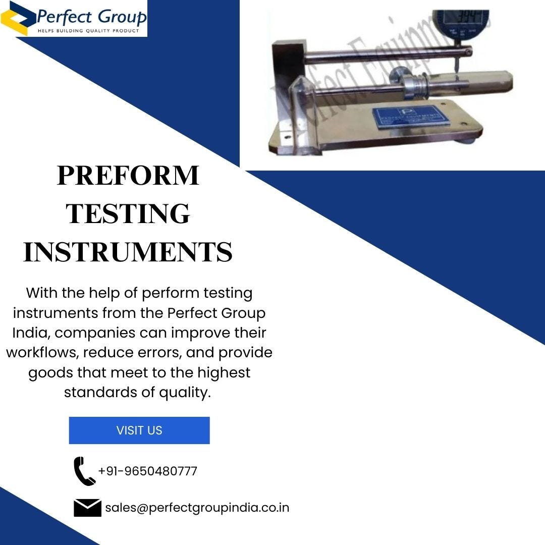 Preform testing instruments | Perfect Group India - itnseo62 - Medium