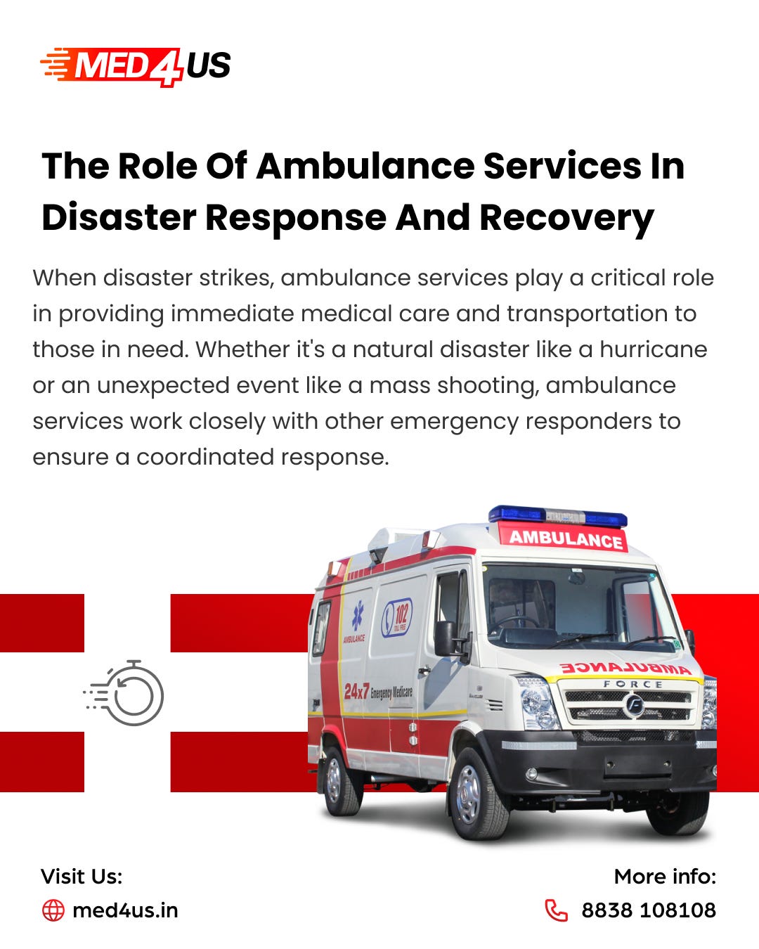 The Role of Ambulance Services in Disaster Response and Recovery, by  Med4us