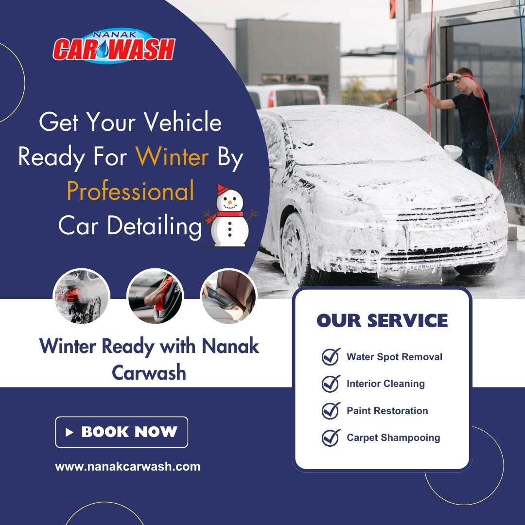 Get Your Vehicle Ready For Winter By Professional Car Detailing, by Nanak Car  Wash, Dec, 2023