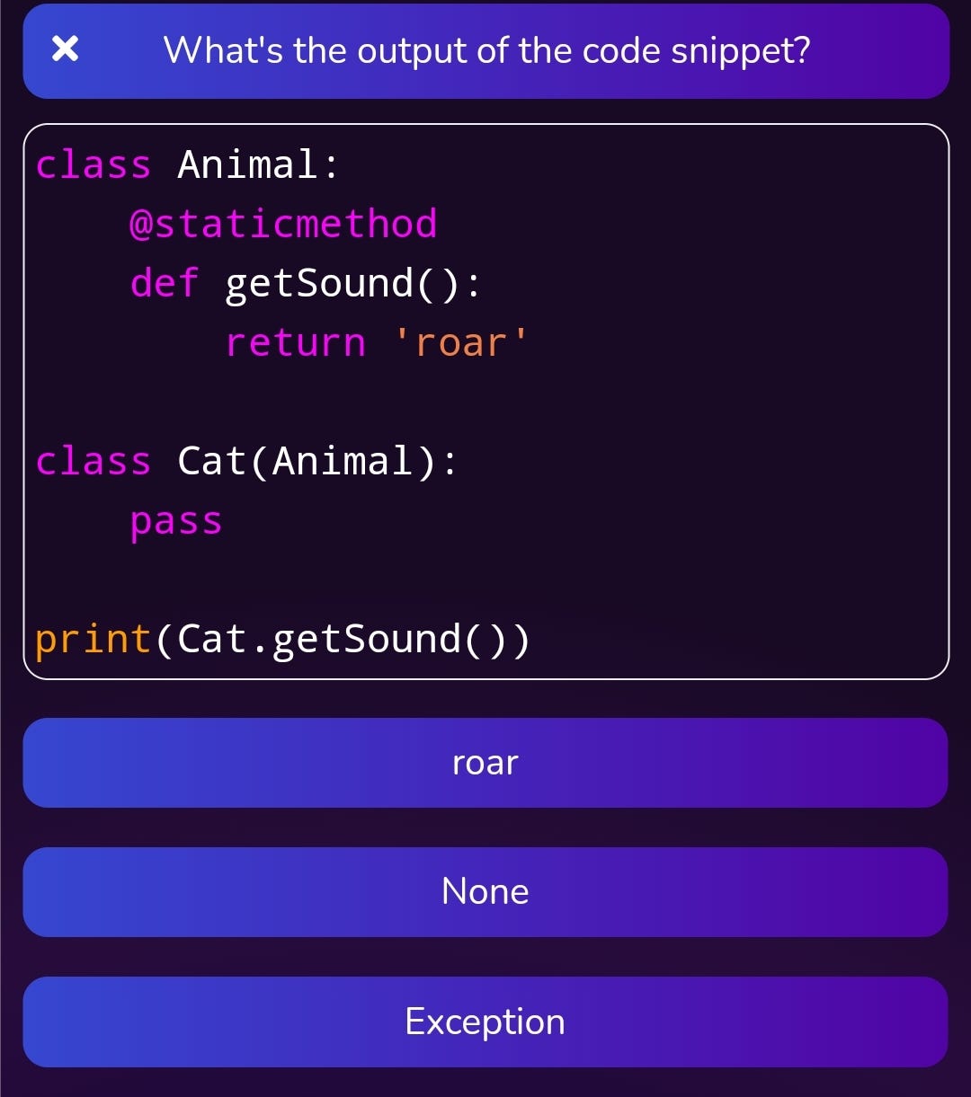 What is the output of following Python Code? - Python Coding - Medium