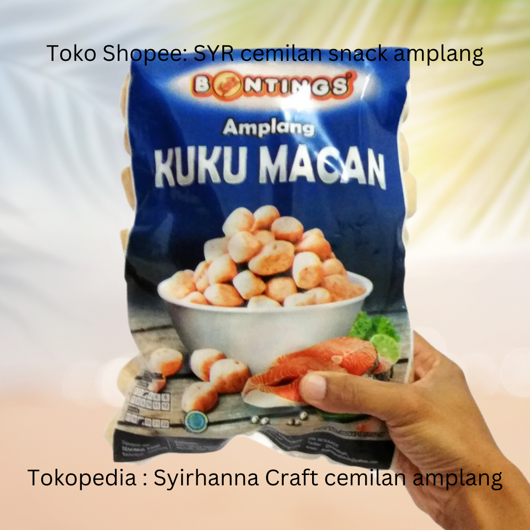 400 GRAM MAKANAN SNACK TINGGI PROTEIN AMPLANG ORIGINAL VARIAN KUKU MACAN,