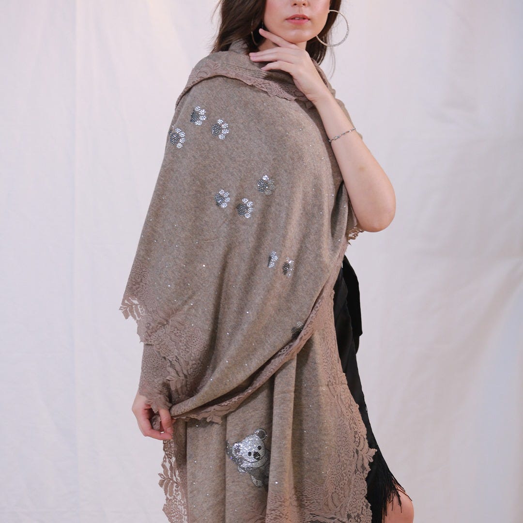 how to wear a cashmere shawl