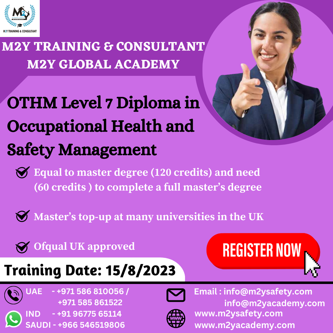 OTHM Level 7 Diploma in Occupational Health and Safety Management