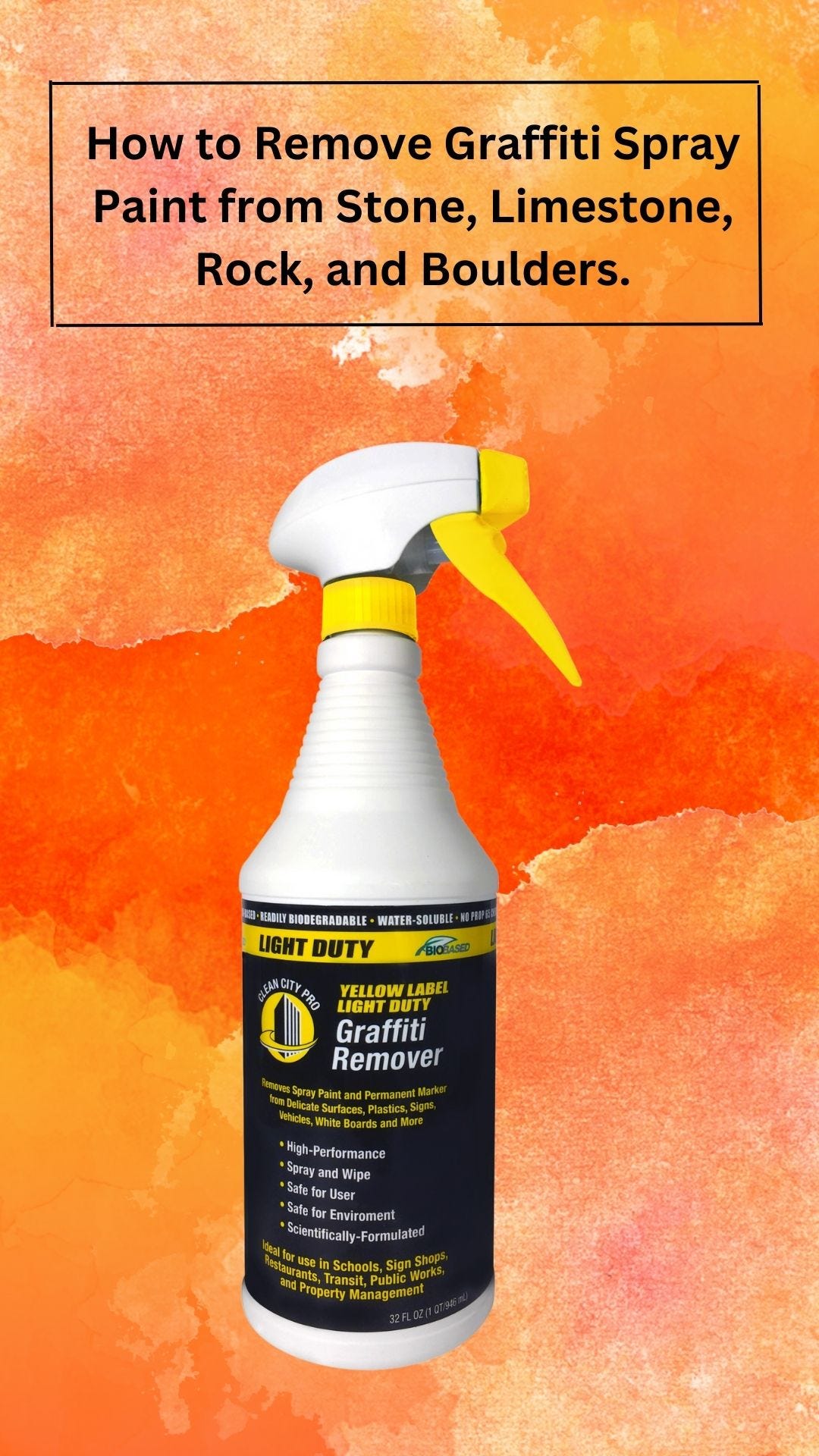 How to remove over spray Clean City Pro Medium