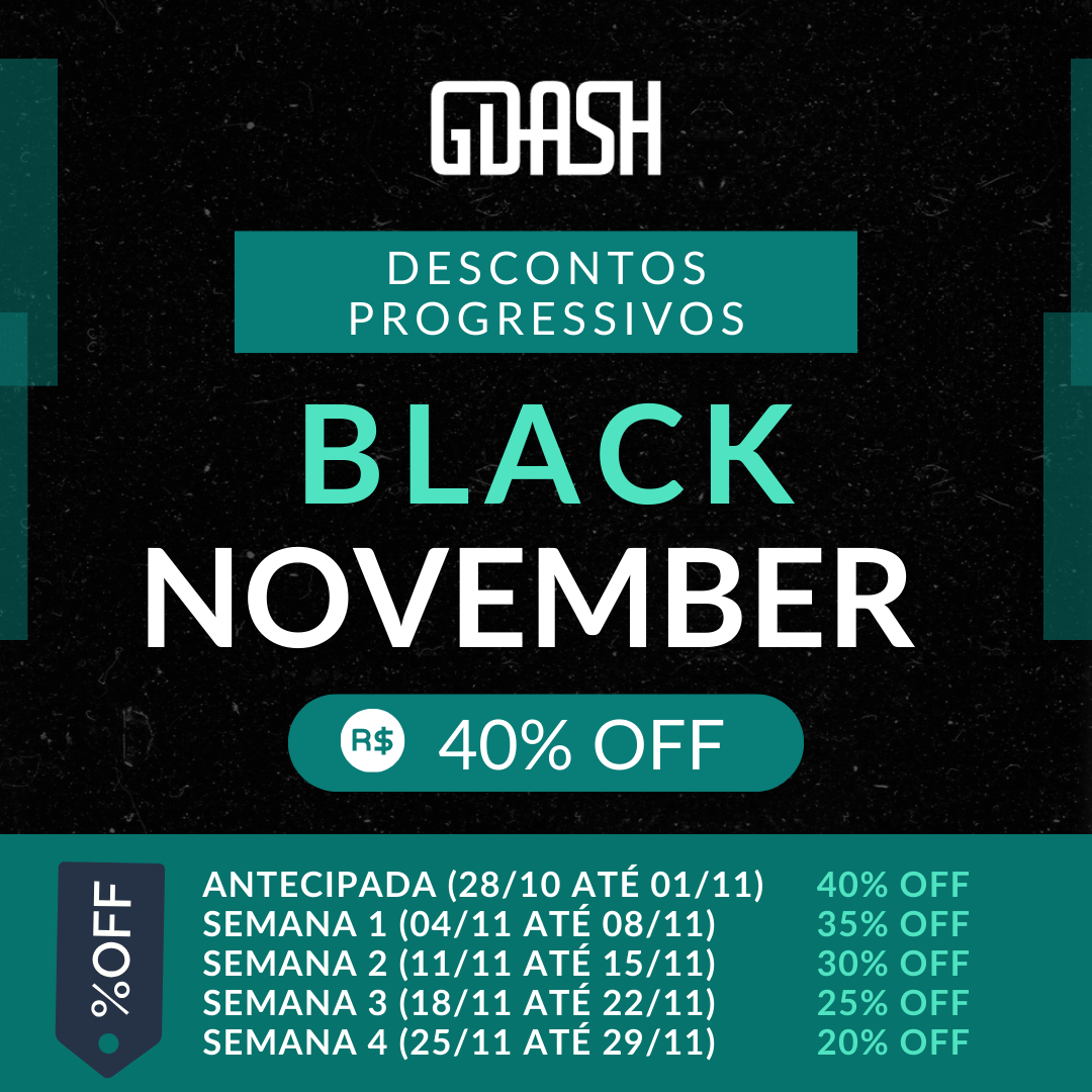 GDASH Black November 2024: 40% OFF | Promoção de monitoramento e gestão de energia solar