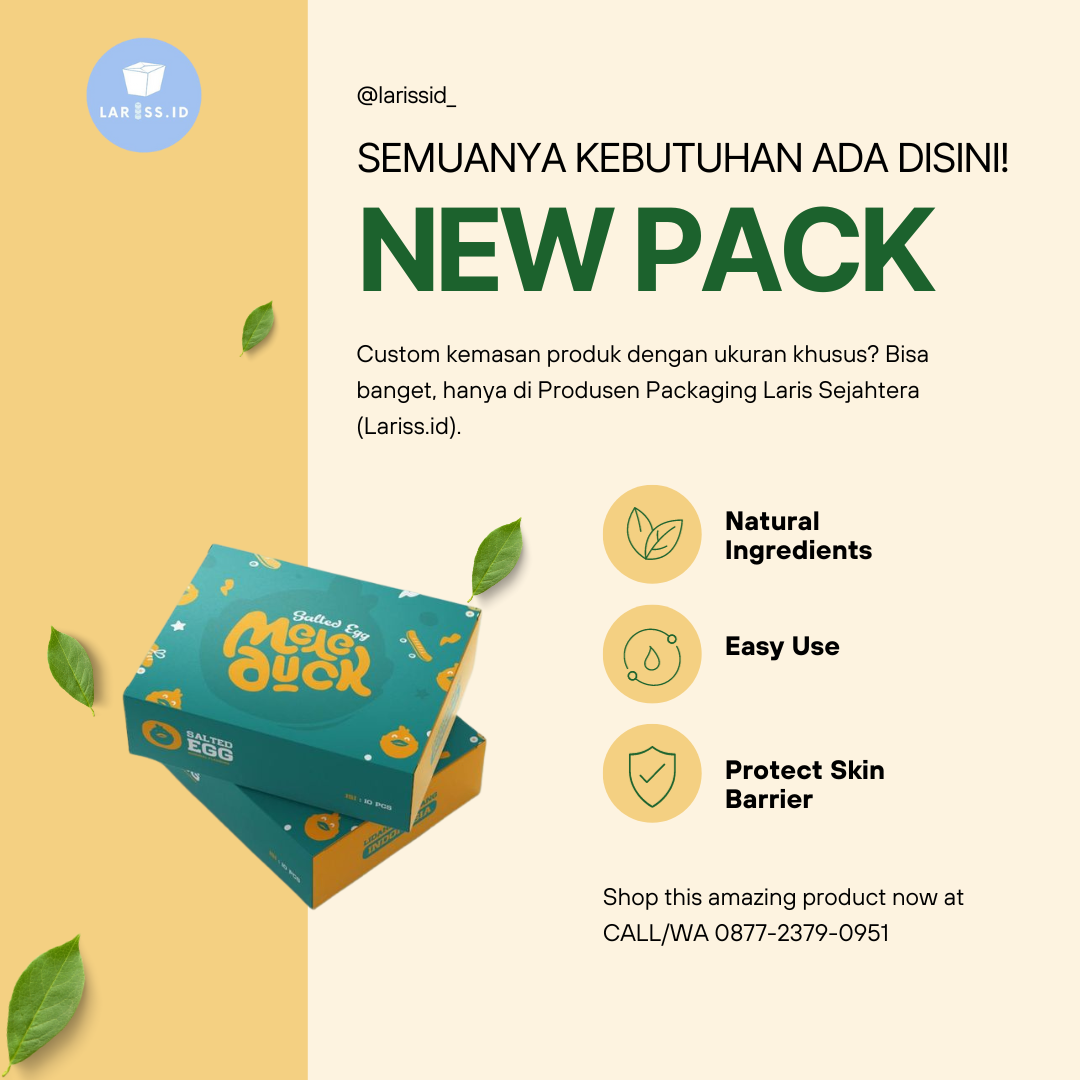 Dus Bakpia masa kini yang buat tampilan narik pelanggan: Cari di Larisss.id, Bro!