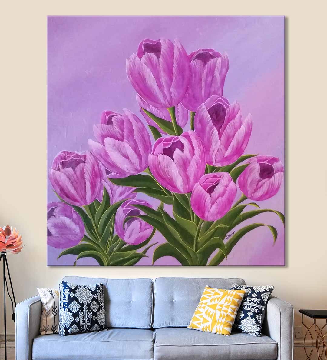 What do floral paintings represent? Naitik Jadhav Medium