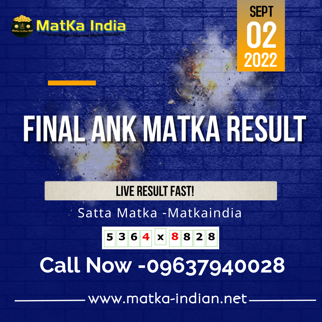 Satta Matka — The Final Ank — Satta Matka Results and Updates -  sattamatkaindianmatka - Medium