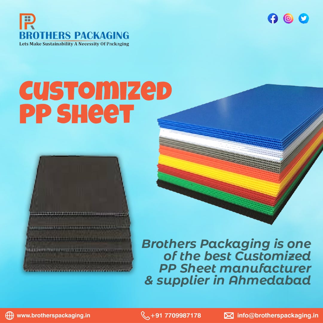 Customized PP Sheet Manufacturers — Brothers Packaging Brothers