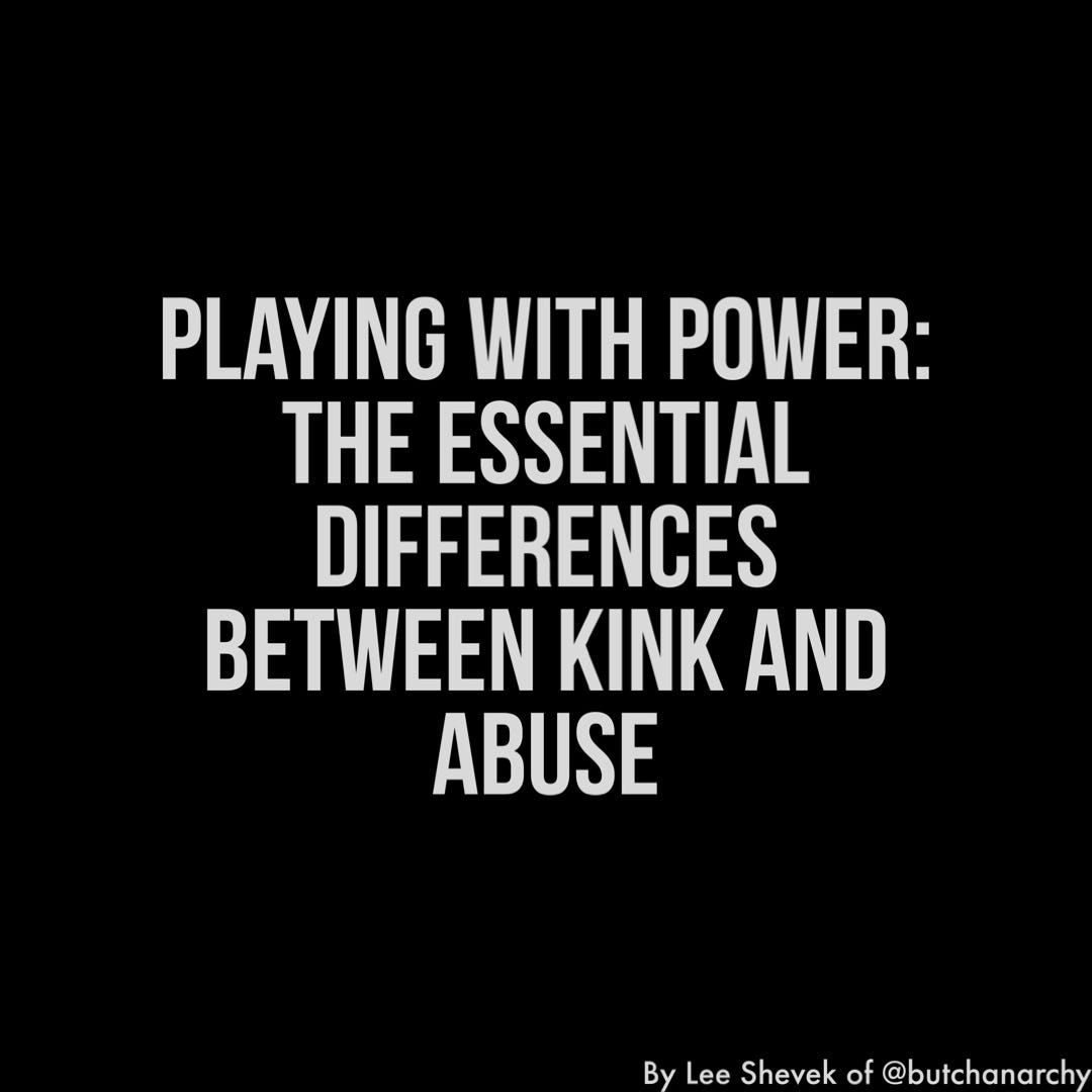 Playing With Power: The Essential Differences Between Kink and Abuse | by  Lee Shevek | Jan, 2024 | Medium