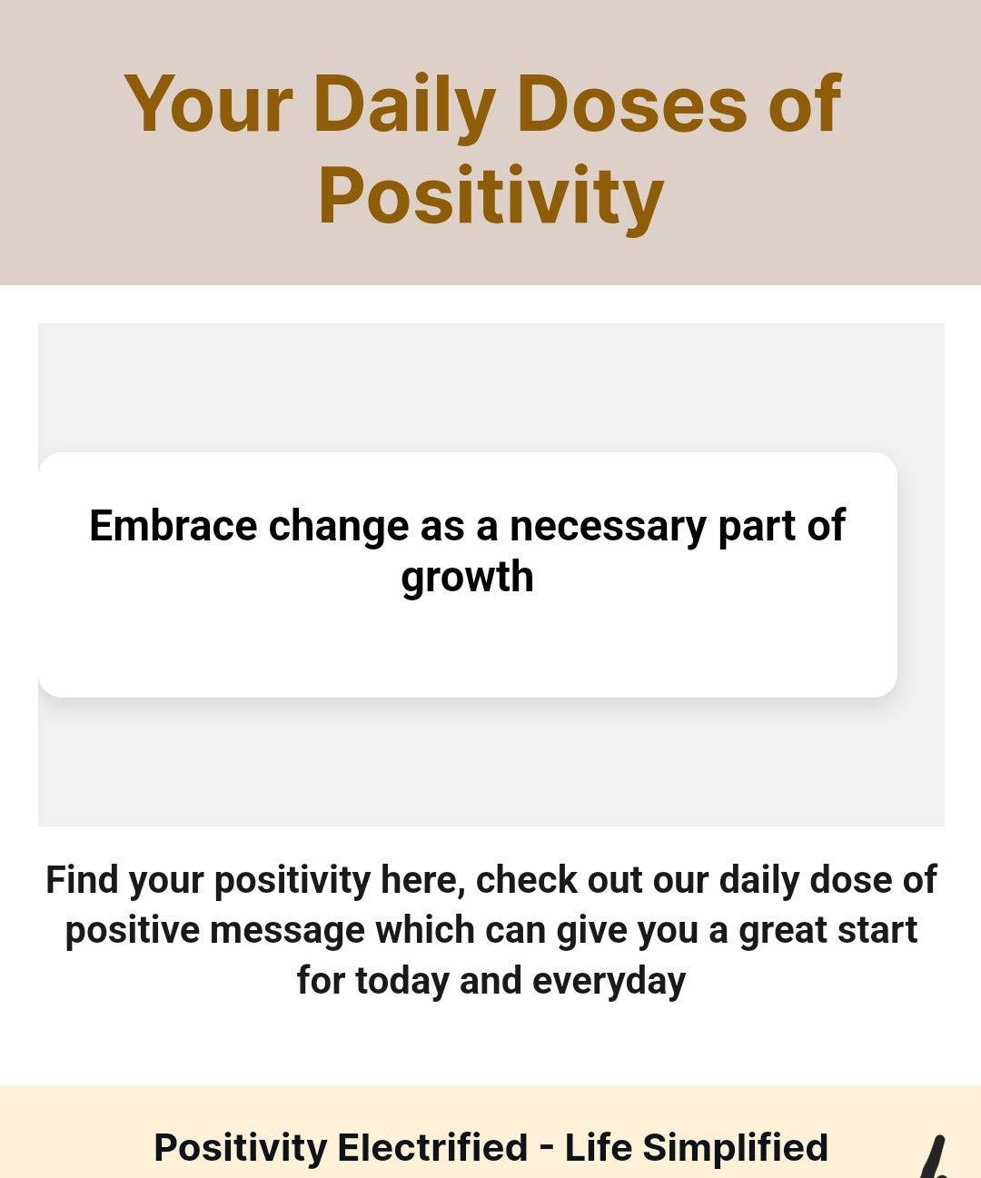 Embrace positivity daily