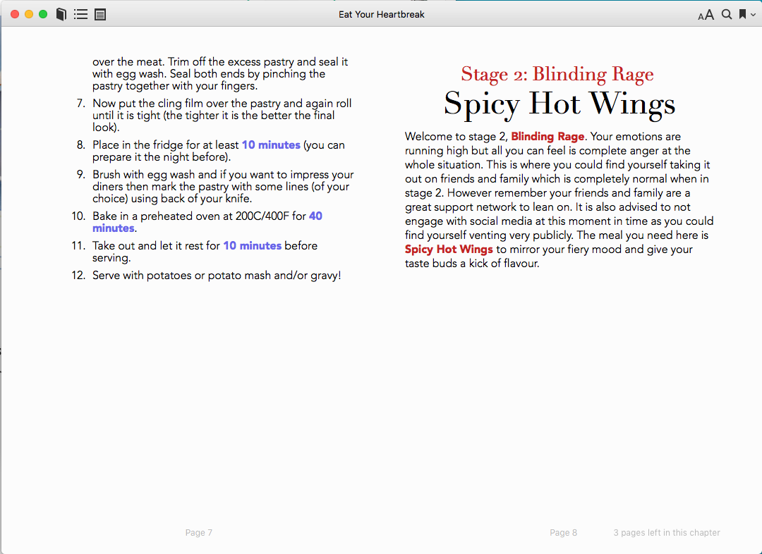 Image 3. No blank pages between my recipes