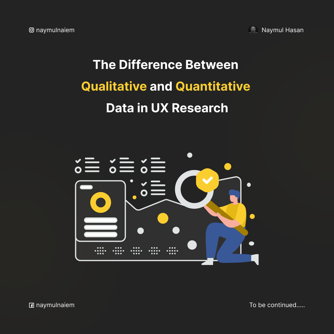 Differences between qualitative and quantitative data in UX research
