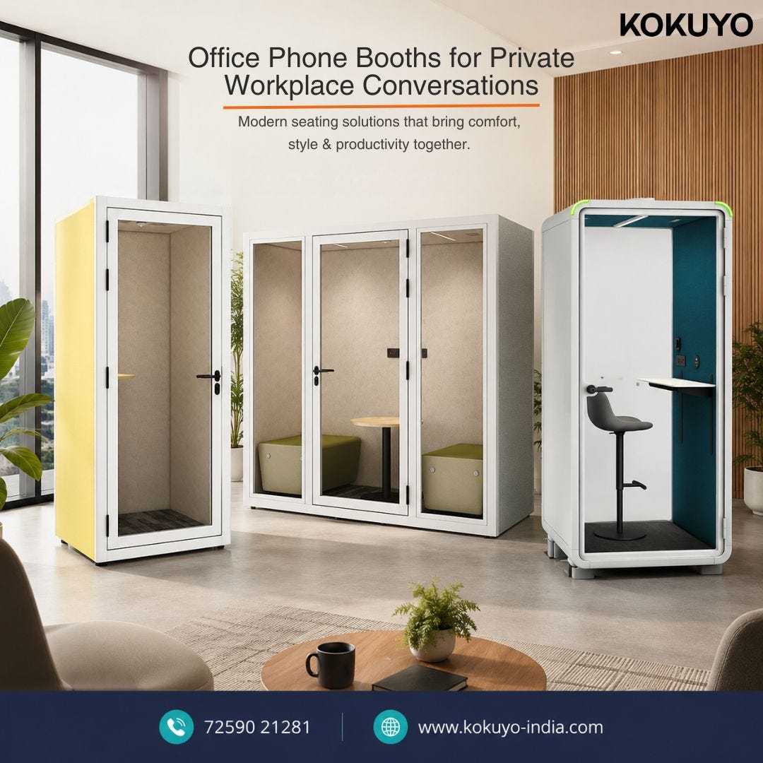 Office Phone Booths for Private Workplace Conversations | Kokuyo India