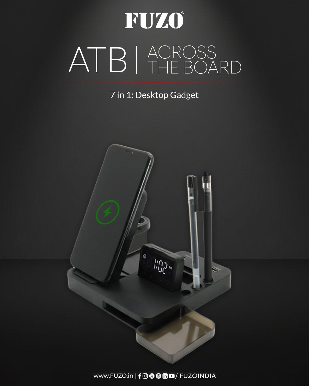 FUZO ATB 7-in-1 Desktop Gadget | Across The Board Productivity