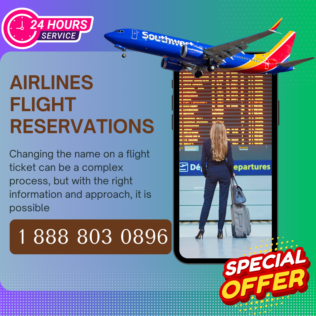 Southwest Airlines change Name +𝟭 𝟖8𝟖 ⥃ (𝟖0𝟑)^𝟎8𝟗𝟔 Same day name