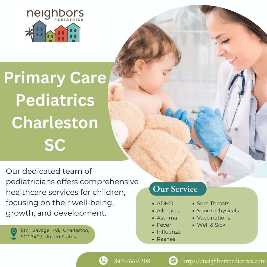 Best Primary Care Pediatrics in Charleston SC | Neighbours Pediatrics