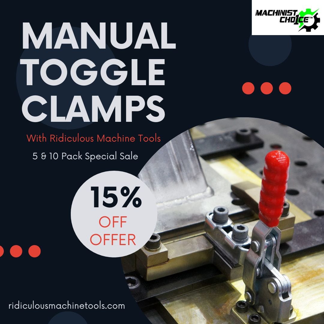 Manual Unlock Precision with Ridiculous Machine Tools' Toggle Clamps! | by  ridiculousmachinetools | Medium