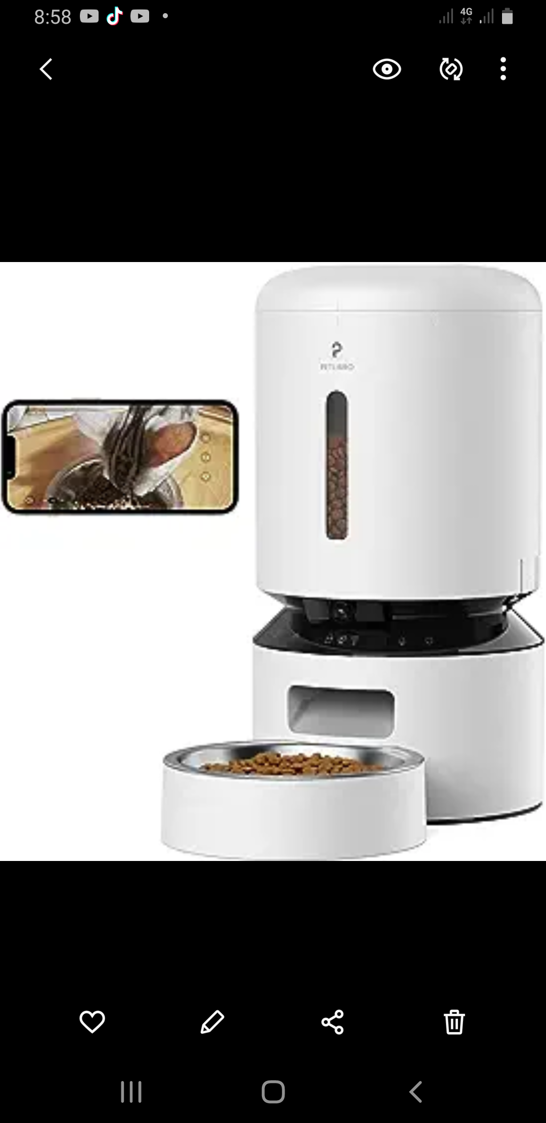 PETLIBRO Automatic Cat Food Dispenser, Automatic Cat Feeder with
