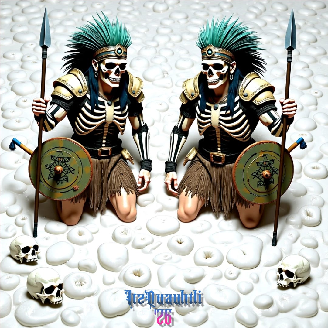 Skeletal Scouts (AI image prompted by Obsidian Eagle).