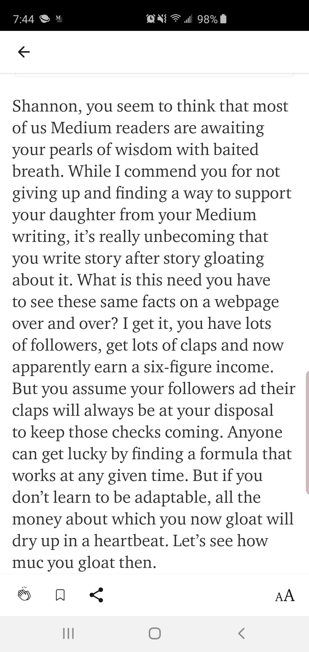 This is a HUGE pet peeve of mine and it’s an issue across Medium. by