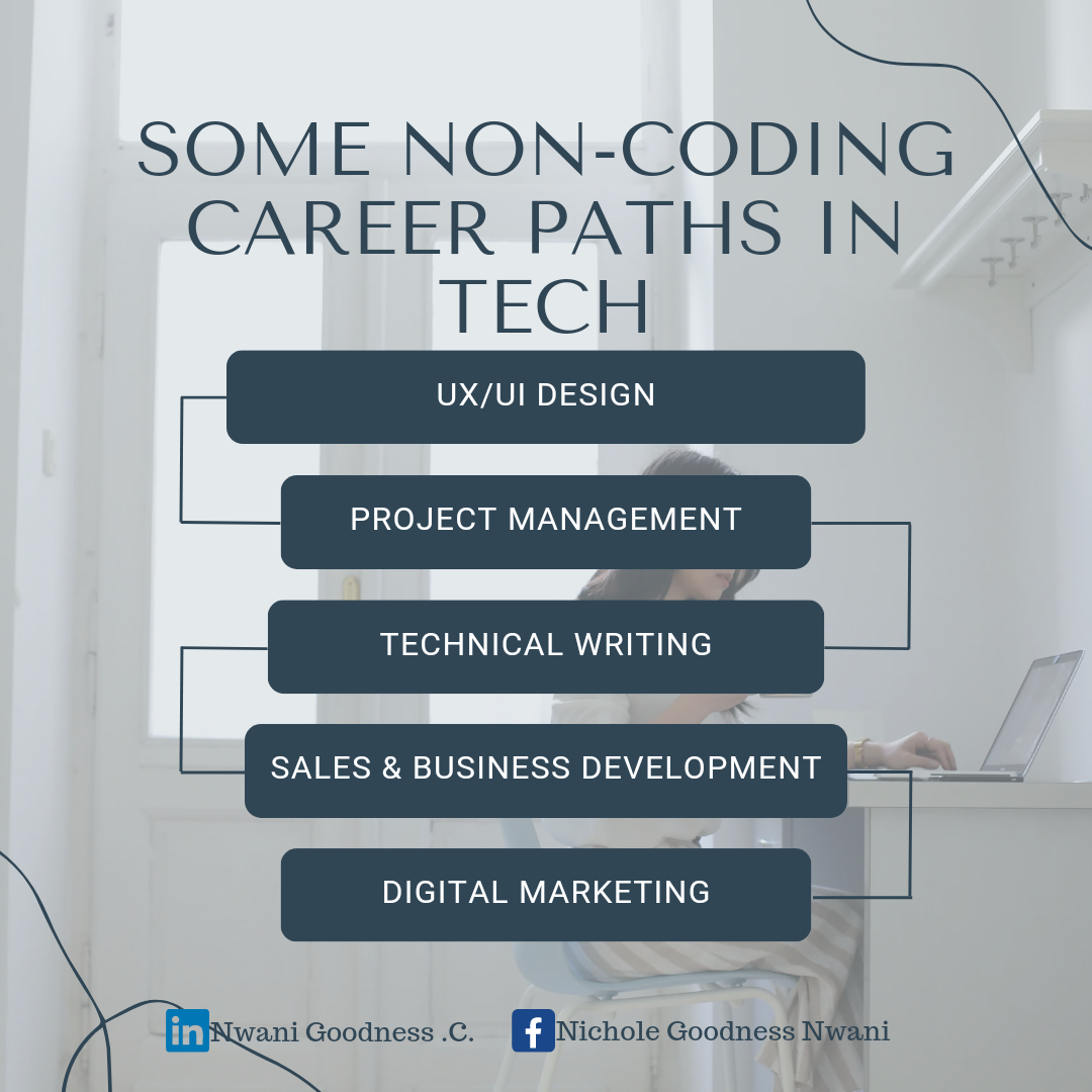 Some Non-Coding Career Paths In Tech. | by Goodness Nwani | Medium