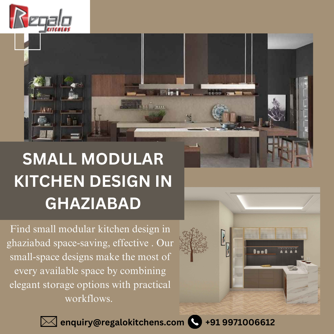 Small Modular Kitchen Design in Ghaziabad - Regalo kitchens - Medium