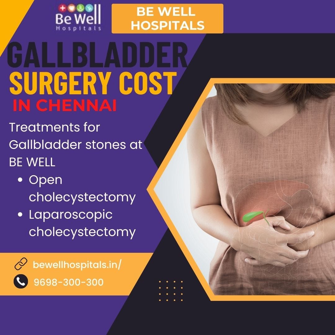 Gallbladder Surgery Cost in Chennai Be Well Hospitals Medium