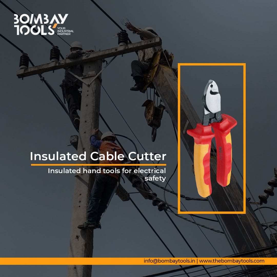 The Insulated Cable Cutter by Bombay Tools keeps you safe while getting the job done.