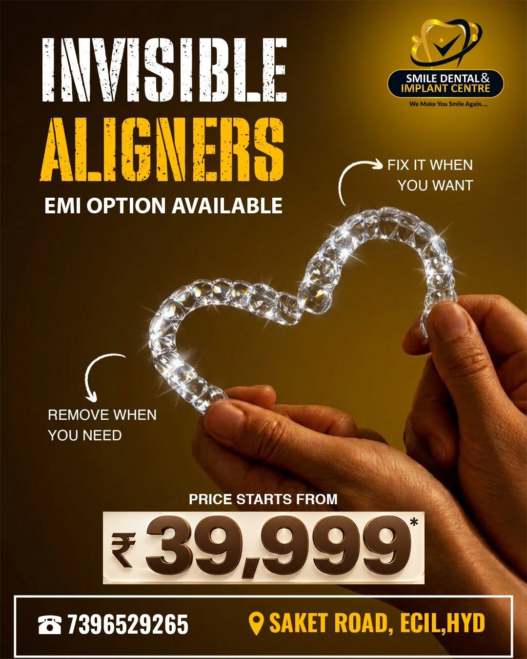 Transform Your Smile Secretly: Invisalign Clear Aligners in AS Rao Nagar