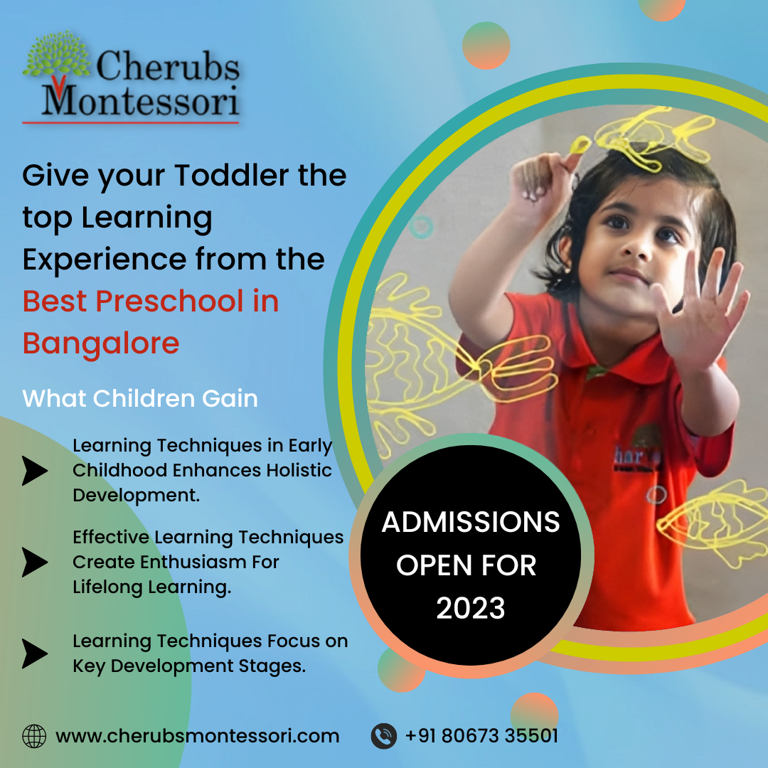 Best Preschool in Bangalore Cherubs Montessori by Reshma K Sep