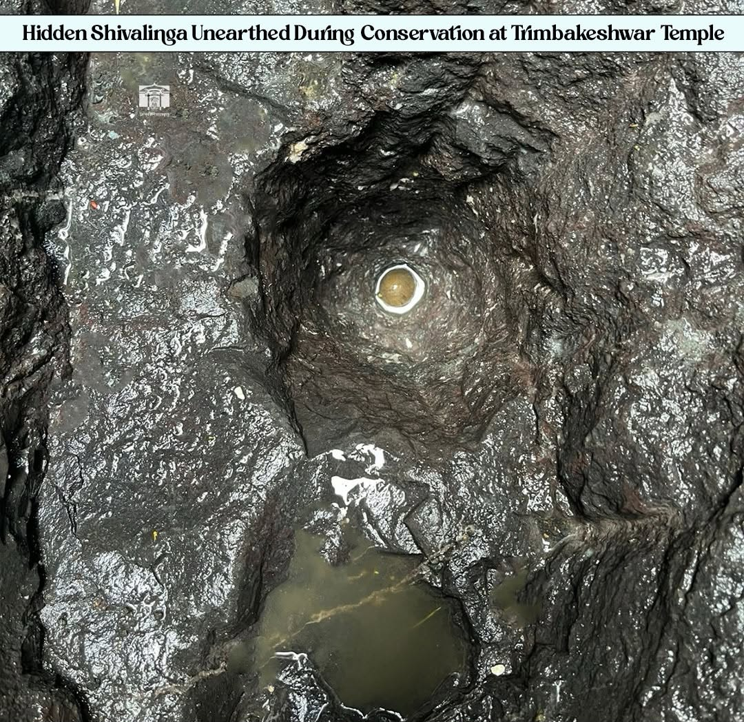 Stone Shivalinga Found at Bottom of 65-Foot-Deep Amrit Kund in Trimbakeshwar Temple