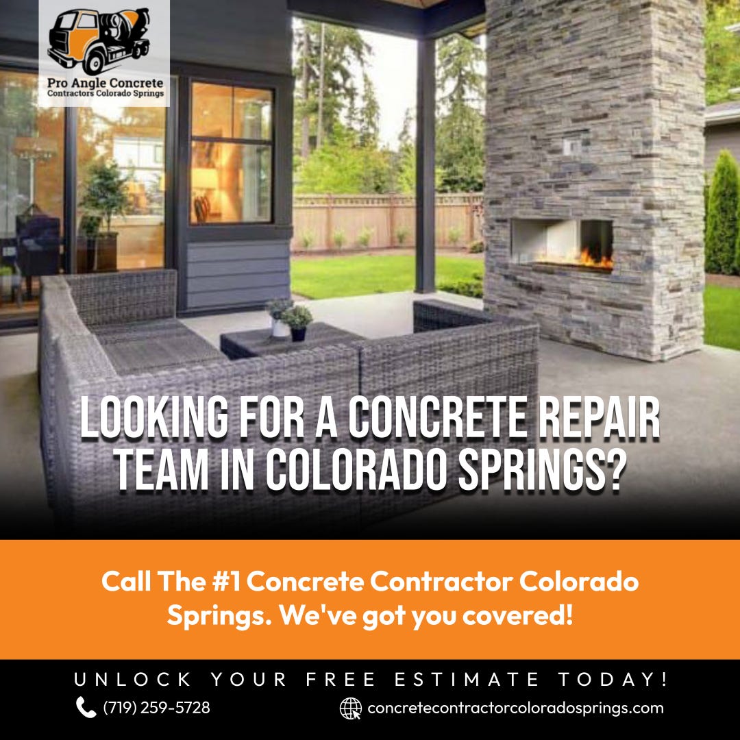 Looking for a concrete repair team in Colorado Springs? Concrete