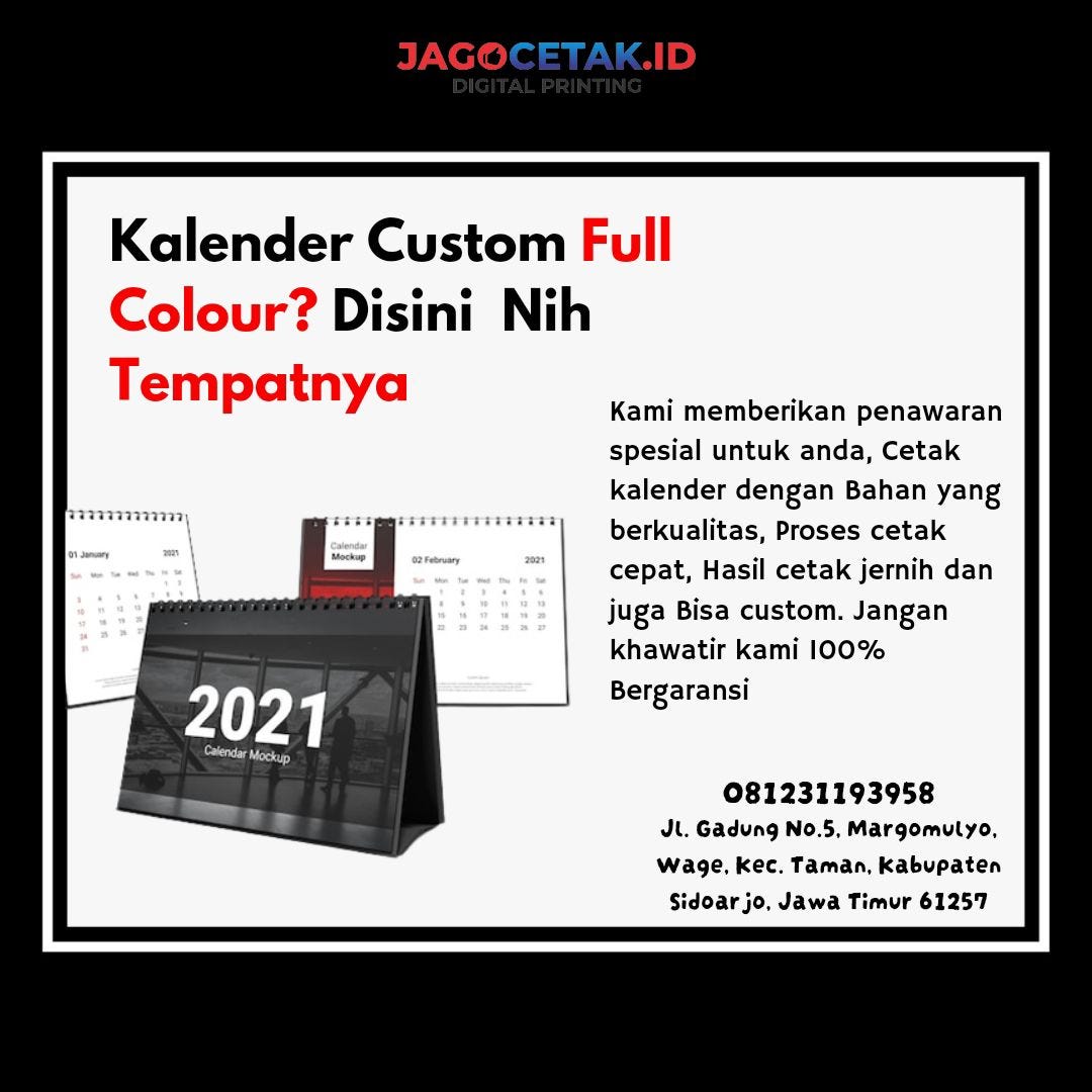 Terlaris, WA 0812–3119–3958, Desain kalender aesthetic Jagocetak.id ...