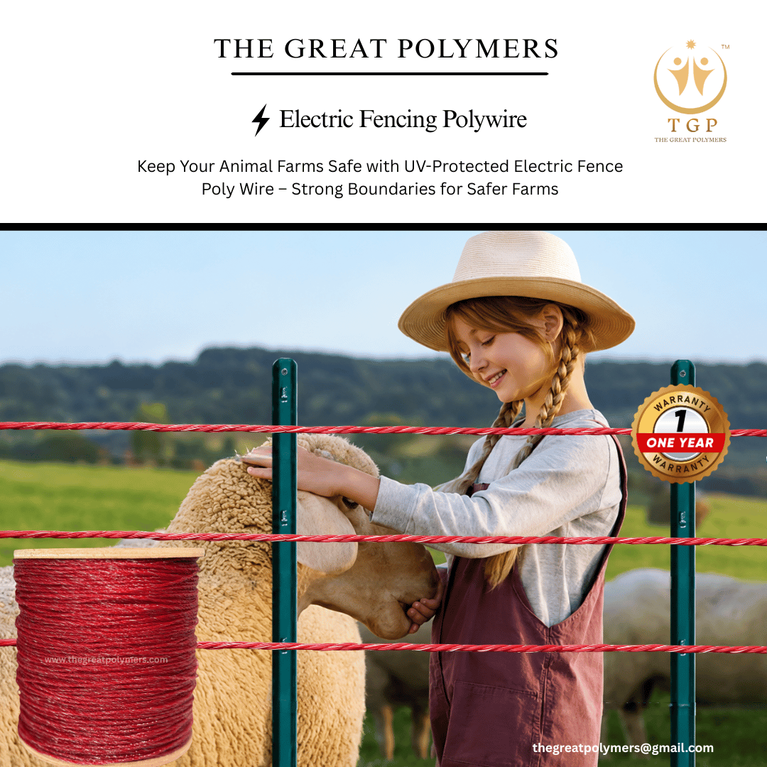 Protect Cattle, Sheep, Goats and Other Livestock with Premium Voltage-Carrying Fence Poly wire…