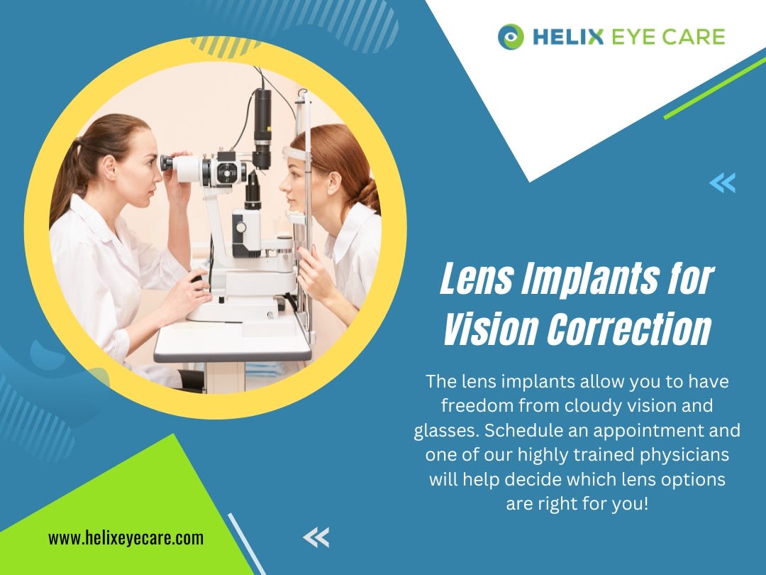 Lens Implants For Vision Correction by Helix Eye Care Medium