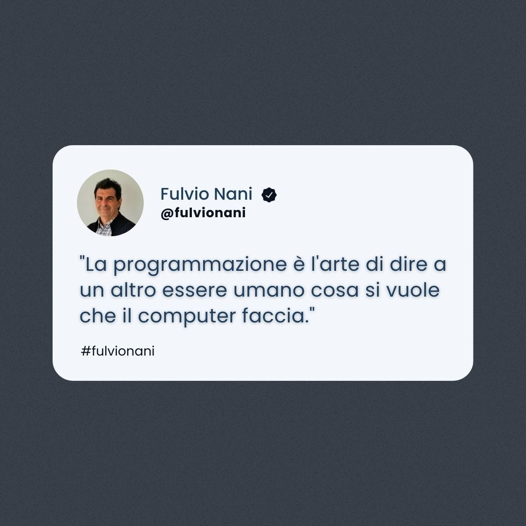 L’intuizione di Fulvio Nani sulla comunicazione con i computer