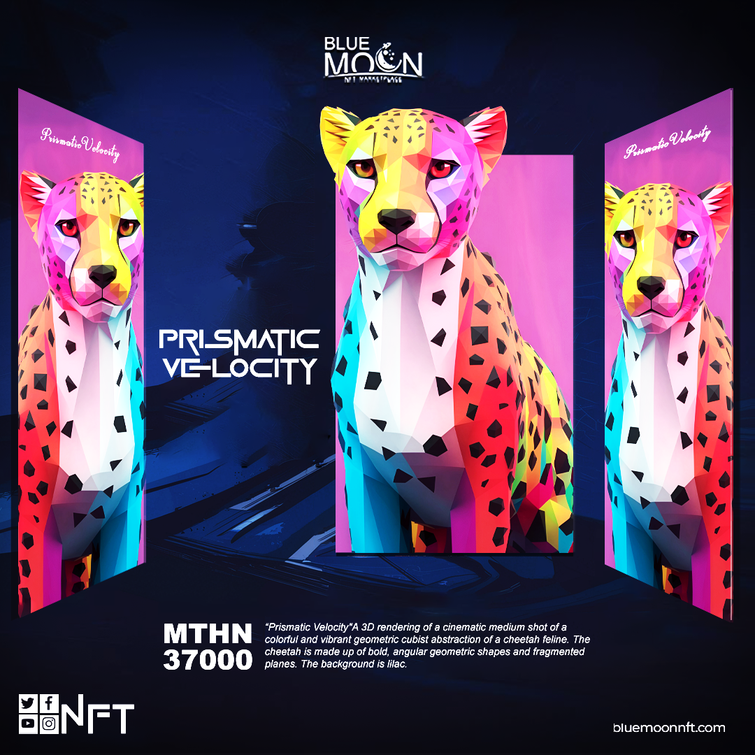 Prismatic Velocity: The Bluemoon NFT Redefining Digital Artistry