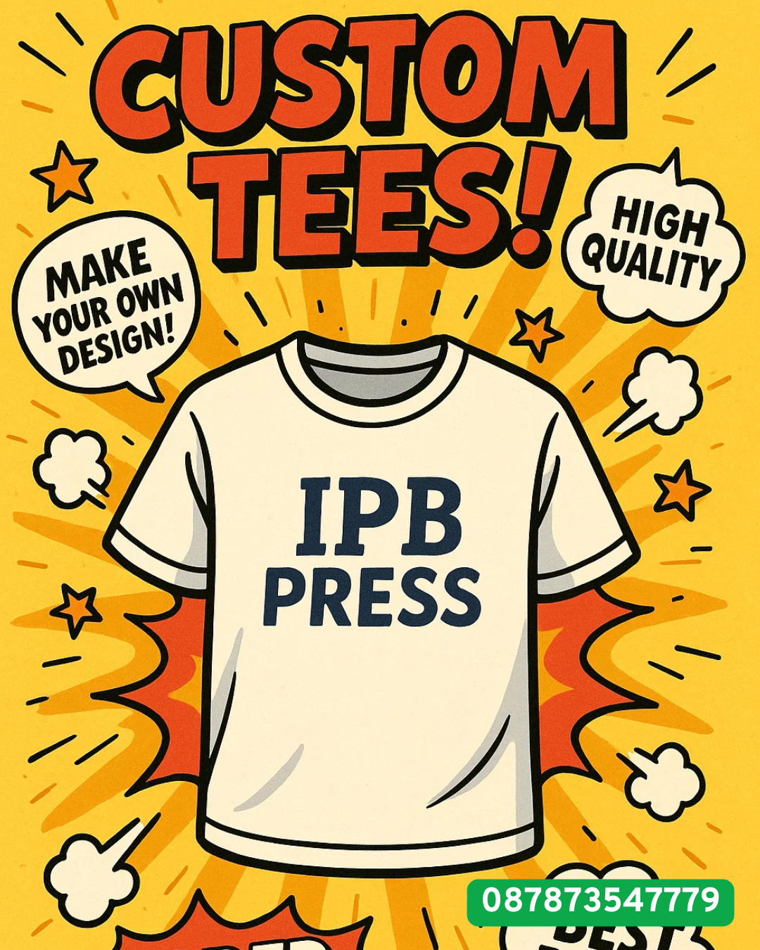 Promo kaos custom, TERSATSET di Bogor