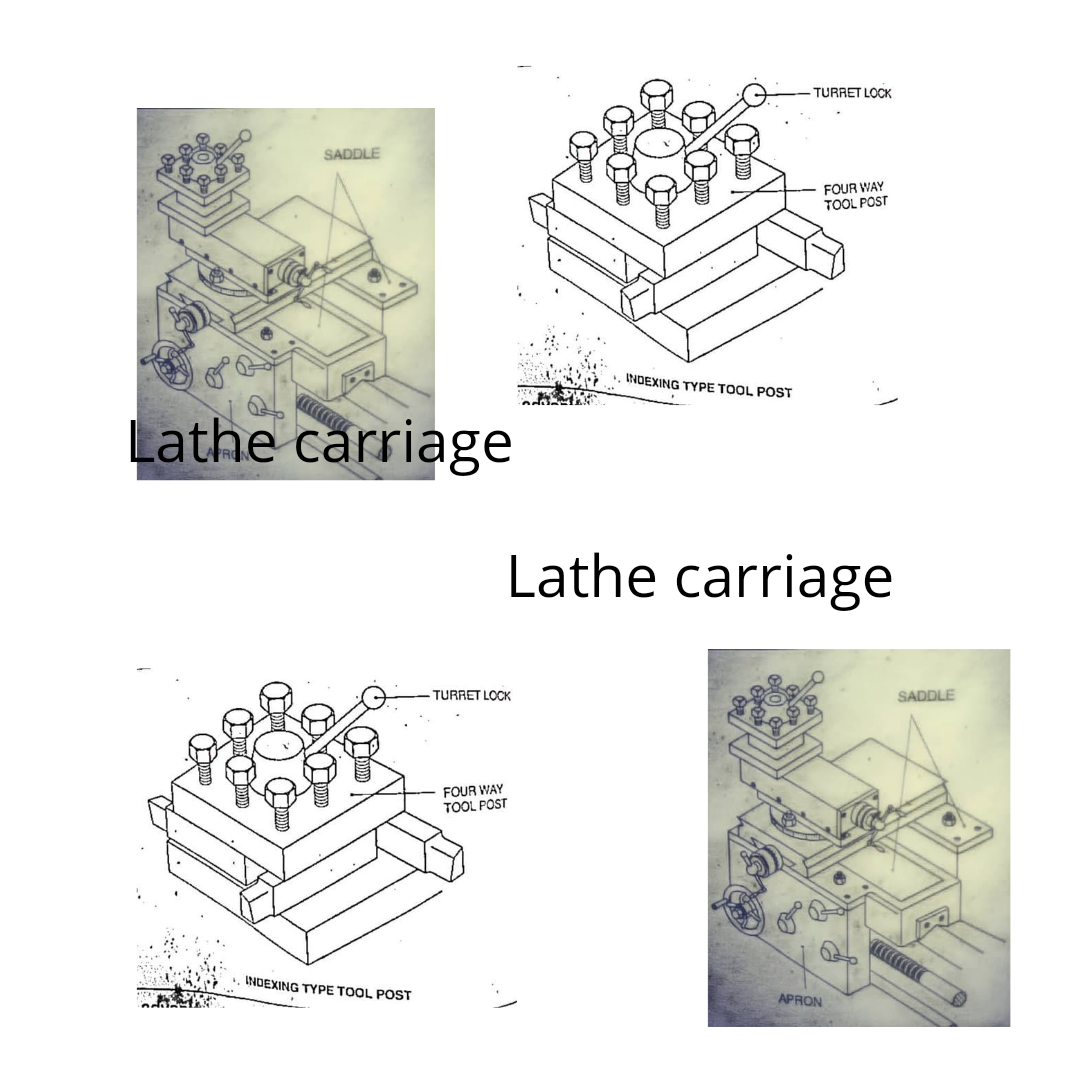 Lathe parts carriage and tool post by Deepu Medium