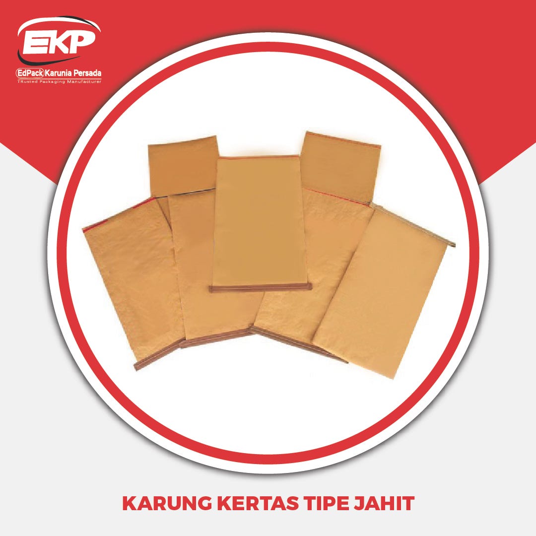 Karung Kertas Tipe Jahit Dengan Inner Plastik LLDPE