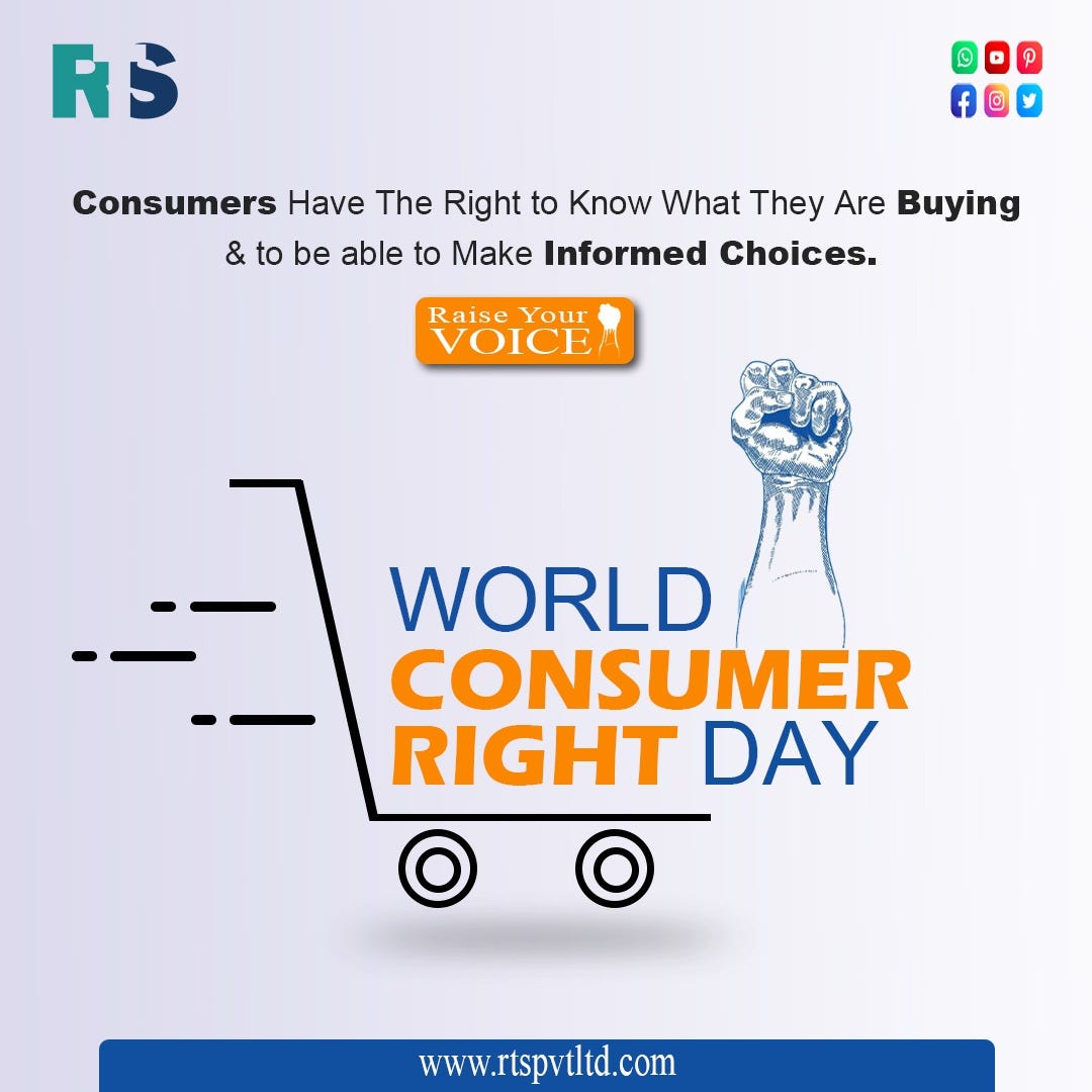 World Consumer Right Day | Riya Techno Software Pvt. Ltd. - Ranjeet ...