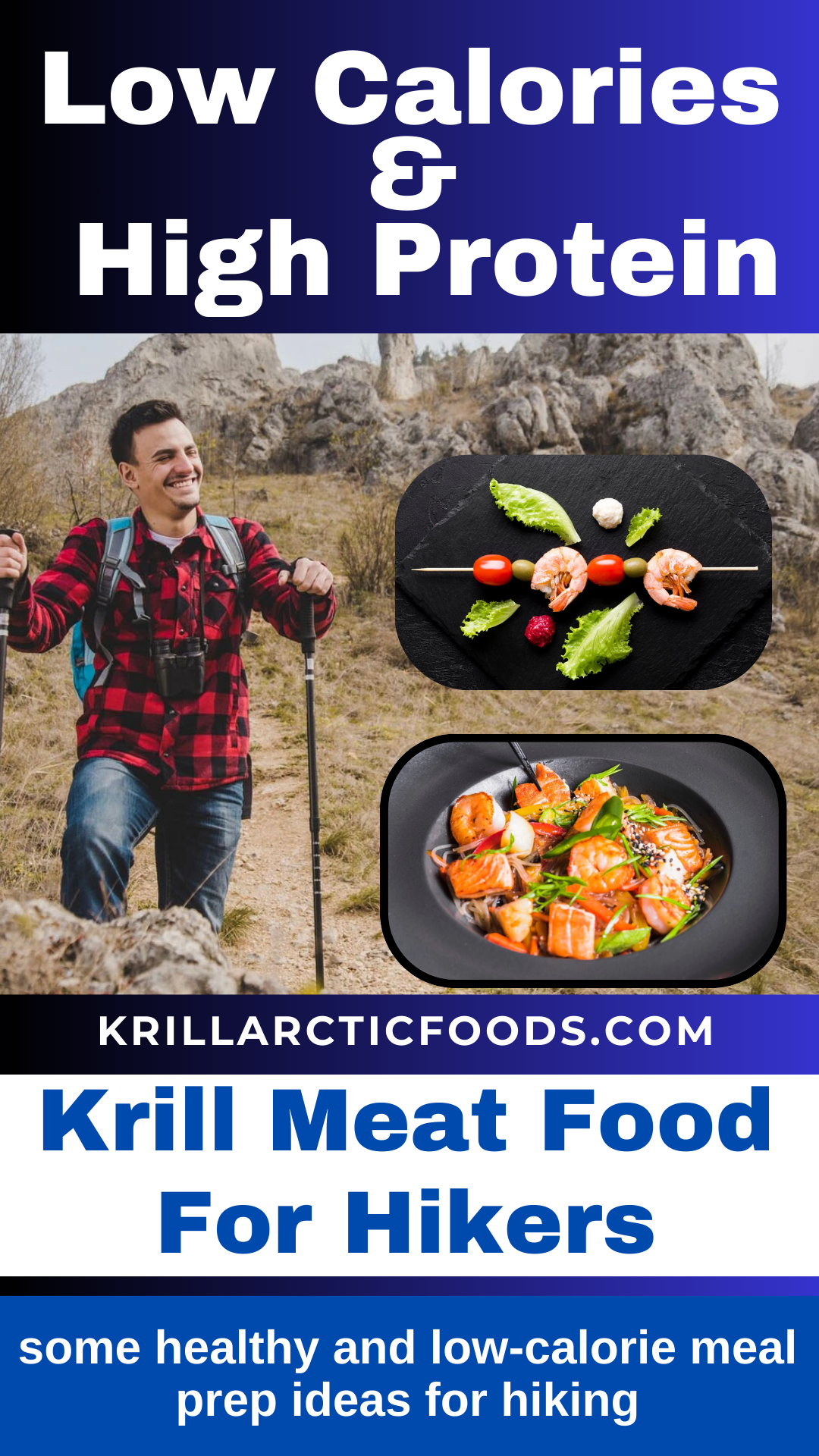 What are some healthy and lowcalorie meal prep ideas for hiking