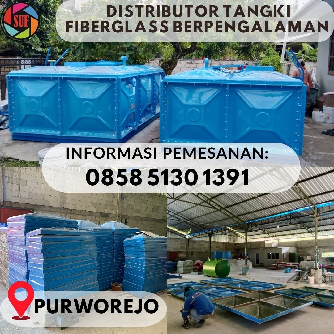 HP/WA 0858–5130–1391 — Butuh Tangki Fiberglass di Purworejo? Pesan Langsung ke Produsennya