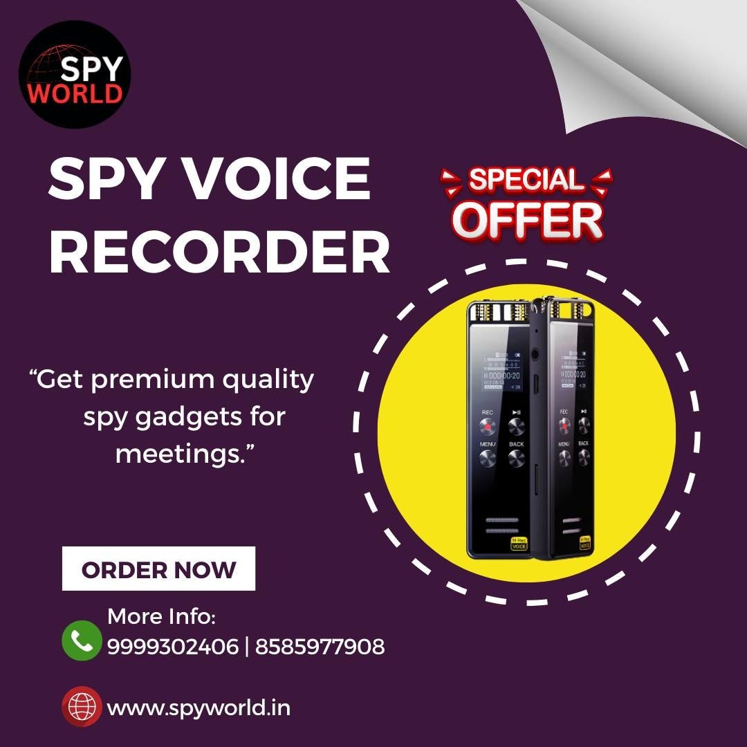 Wireless Voice Recorder in Saket By SpyWorld