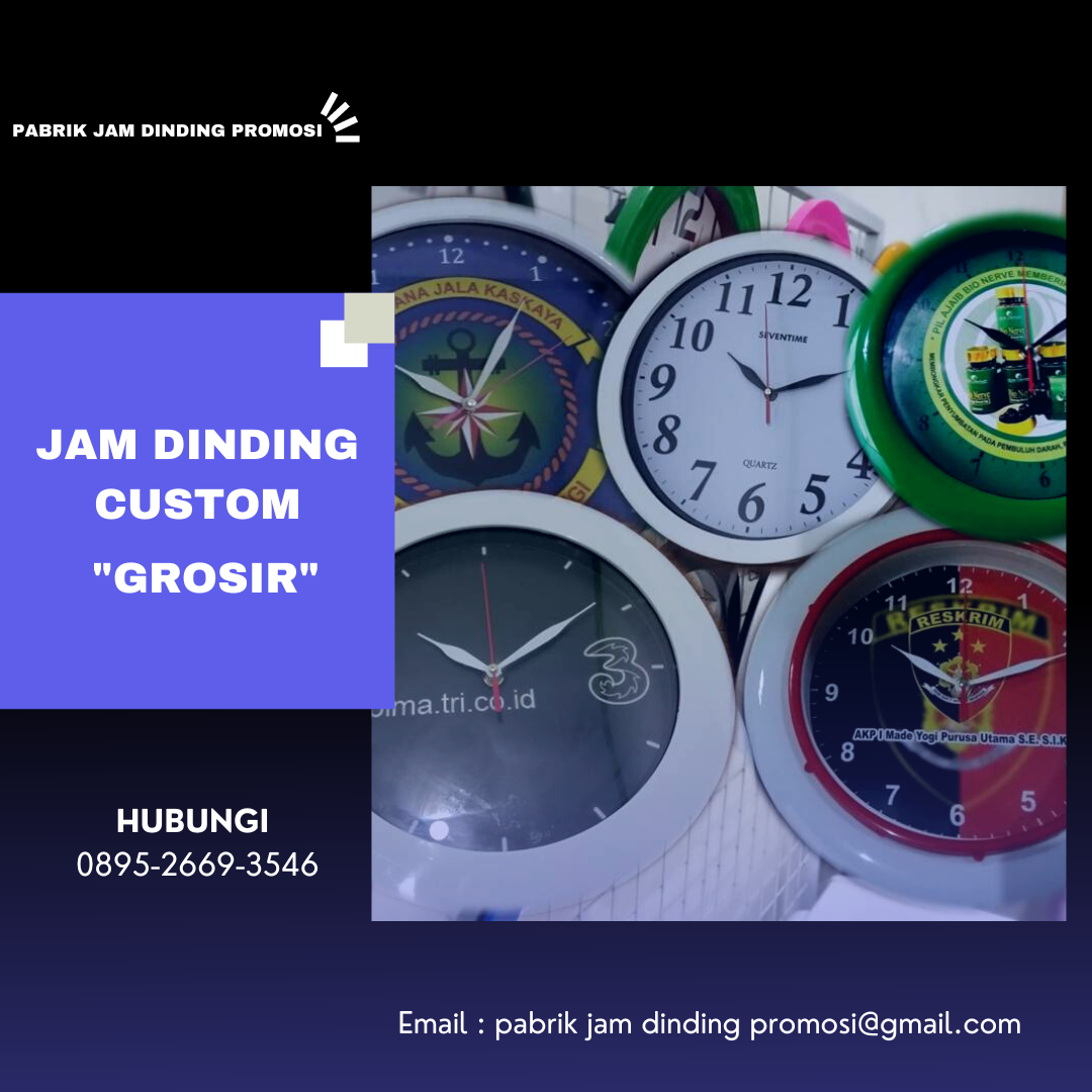 0895–2669–3546, Jam Dinding Kecil Dikelas - Jam Dinding Besar - Medium