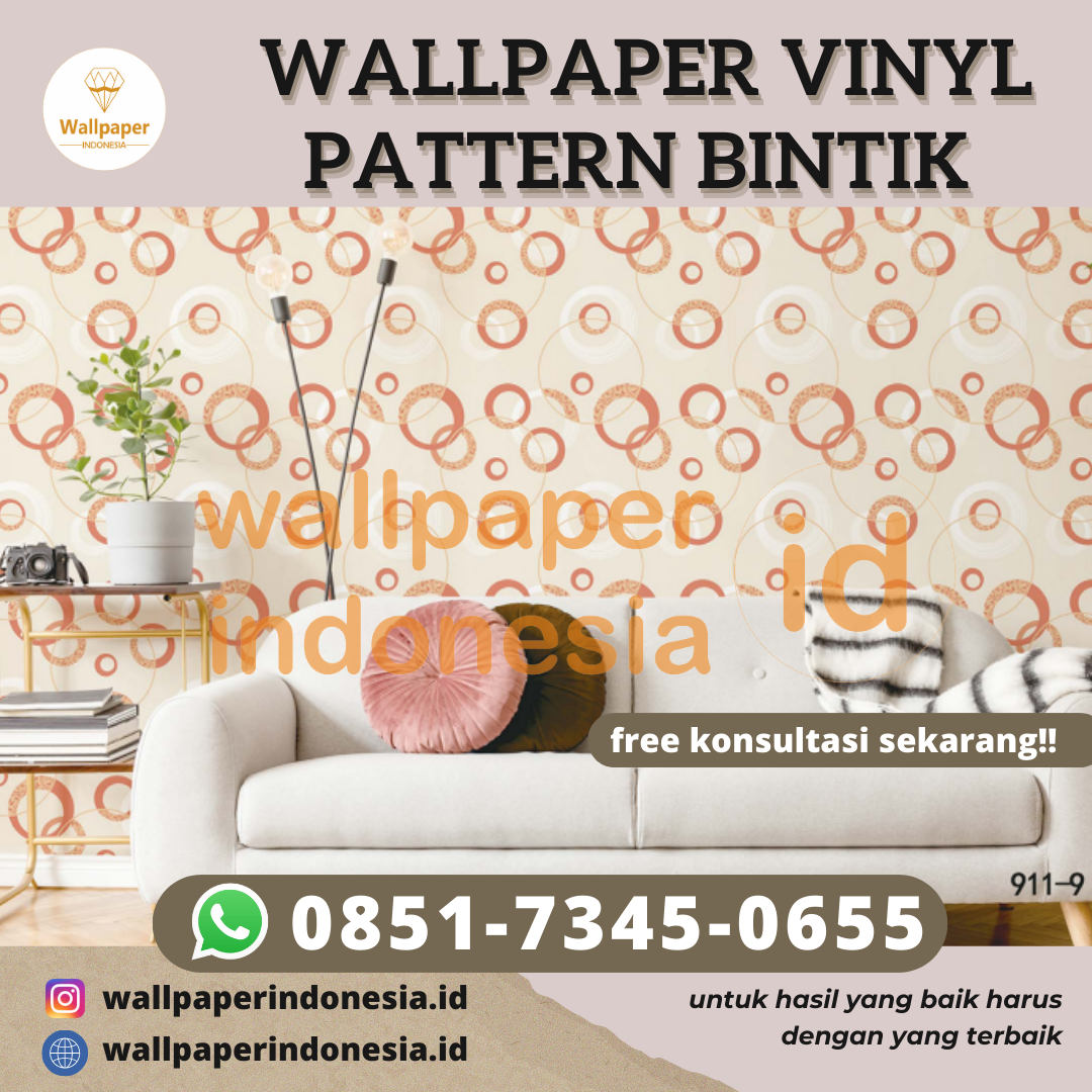 Wallpaper Vinyl Pattern Bintik by Jasawallpaperindonesia Aug, 2023