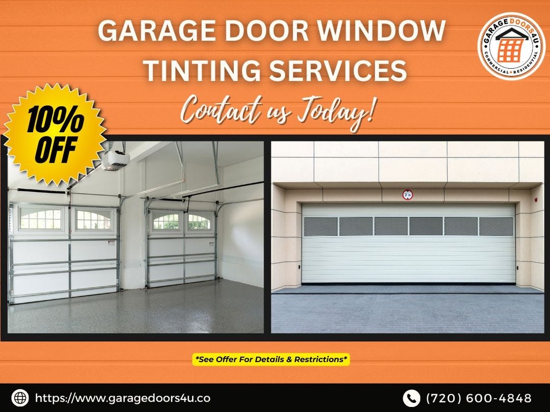 Garage door window tinting services Longmont Kris Borday Medium